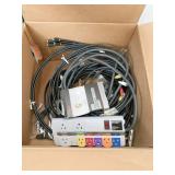 BOX OF COAX AND OTHER POWER CABLES