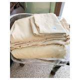 TAN COLORED BEDDING SHEETS & PILLOWCASES