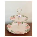 MCM CERAMIC FLORAL SERVING DISH