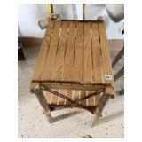 RUSTIC LIVING 3 FOOT 2-TIERED TABLE WITH RISER