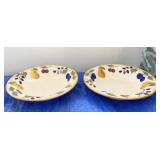 TWO MATCHING SPARNA BOWLS 2 CHIPPED