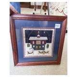 FARMHOUSE SCENE SIGNED DATED, 33/100