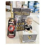 MIKE LANGE BOBBLE HEAD, STAR WARS WATCH ETC.