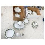 SANGO CHRISTMAS HOLLY 8415 SET OF DISHES -