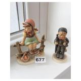 HUMMEL CHIMNEY SWEEP AND JUST RESTING FIGURINES