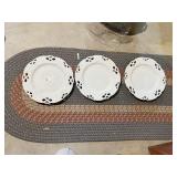 THREE BASIC PORCELAIN SERVING DISHES WITH OPEN