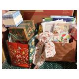 2 BAGS OF GIFT BAGS, BOXES, NAME TAGS