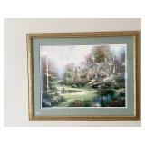 THOMAS KINKAID PRINT WITH COA, 44 X 36
