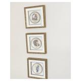 HUMMEL PLATES IN SHADOW BOX FRAME 14 X 14, 78,