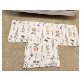 FULL BED SET W/ PILLOW COVERS