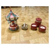 CANDLES, CAROUSEL BATTERY OP