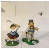 2 GOLFERS FIGURES GOEBEL