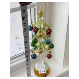 TREE W/ ORNAMENTS 13" H