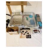 BAKING PANS, ALUM. BATTERIES, TILT SWIVEL ALARM