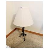 WROUGHT IRON LAMP W/ SHADE
