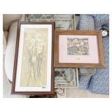 FLORAL PRINT 12 X 21 & HOME MAKER PRINT W/ 5C