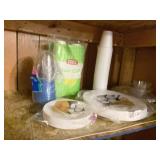 ASSORTED PLATES, CUPS ETC.