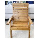 CHILDS WOODEN ARMCHAIR