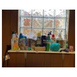 ASSORTED LAUNDRY ROOM SUPPLIES AND SOAPS