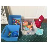 GROUP OF TOYS INCLUDING MR. POTATO HEAD, SANTA