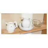 LOUCARTE MADE IN PORTUGAL PITCHER AND IRONSTONE