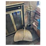 FIREPLACE TOOL SET AND LOG HOLDER