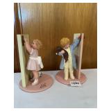 2 DANBURY MINT FIGURINES BESSIE PEACE GUTMANN -