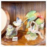 THE DANBURY MINT LOVE BIRDS OF PARADISE AND THE