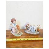2 FRANKLIN PORCELAIN DEBBIE BELL JARRATT