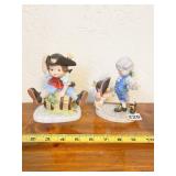 2 FRANKLIN PORCELAIN DEBBIE BELL JARRATT