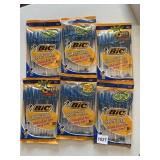 6 PACK NEW BIC PENS