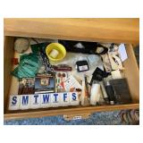 PILL HOLDER, CLOCK MISC. IN DRAWER