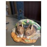 PRINCETON GALLERIES SNACK TIME PORCELAIN FIGURINE