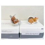 PAW PRINTS IN HEAVEN COLLECT 2 CAT FIGURINES