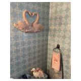 PINK SWANS, TOWEL SET, DUCK