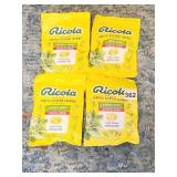 4 SEALED BAGS OF IN DATE RICOLA SUGAR FREE COUGH