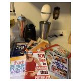 COOKBOOK, STRAW HOLDER, CAN OPENER