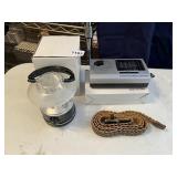 BATTERY OP RADIO, LANTERN, NEW 42 BELT