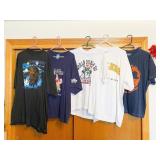 5 VINTAGE T SHIRTS INCLUDING SPONGEBOB, NWT