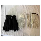 LEATHER GLOVES AND 2 OTHER NEW PAIRS