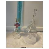 2 GLASS BELLS