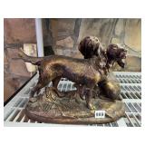 TWO DOG FIGURES - 10" H - JARU 74