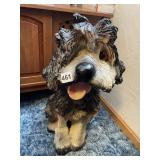 LIFE SIZE DOG STATUE CERAMIC