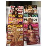 10 PLAYBOY MAGAZINES SEE PHOTO FOR DATES