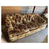 MCM FLORAL SOFA 84" X 35" X  28"