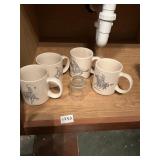 COWBOY MUGS GROUP OF 4