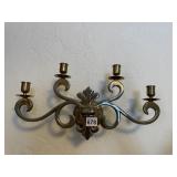 BRASS WALL CANDLE HOLDER