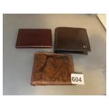 3 NEW WALLETS INCL. 3-FOLD