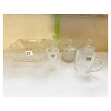 MIKASA CR/ SUGAR, FOOTED CENTER PC. BOWL LENOX