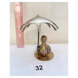 CATCO INDIA DUCK WITH UMBRELLA 4.5" H